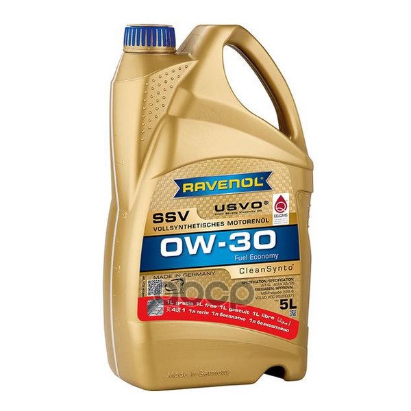 Ravenol Акция Моторное масло RAVENOL SSV Fuel Economy 0W-30 ( 5л) 4+1 4014835860254