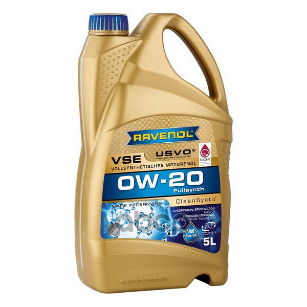 Масло Моторное Vse Sae 0W-20 (5Л) Ravenol арт. 4014835862098
