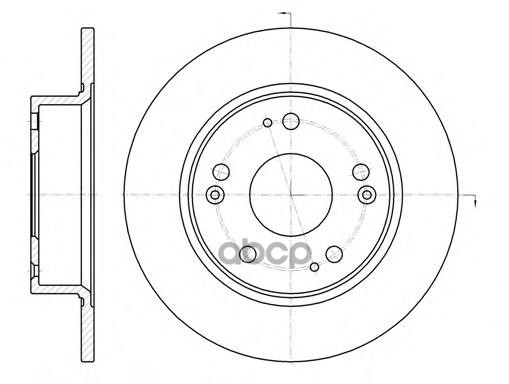Торм.диск Зад.[260X10] 5 Отв.min2 Remsa 698400 Remsa арт. 698400