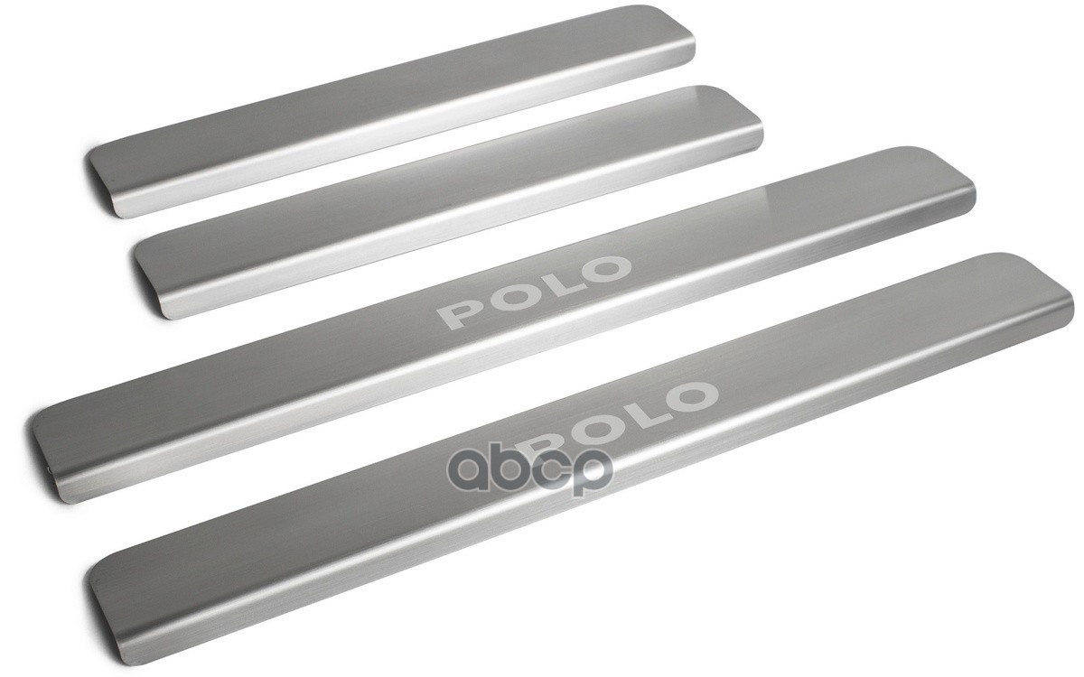 (Rival) Накладки порогов (4 шт.) Volkswagen Polo 2015- Rival арт. np.5803.3