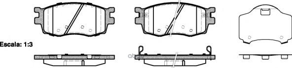 Колодки торм. диск. RIO II Sedan 1.4i 16v  1.5 CRDi  1.6i 16v Road house арт. 2120802