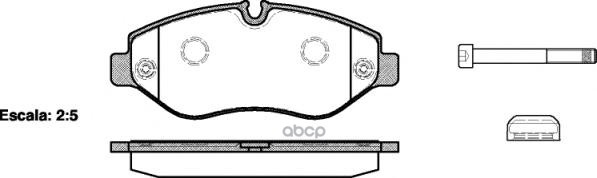 Колодки торм диск MB SPRINTER 3-t  VW CRAFTER 30 (2E) Road house арт. 2124500