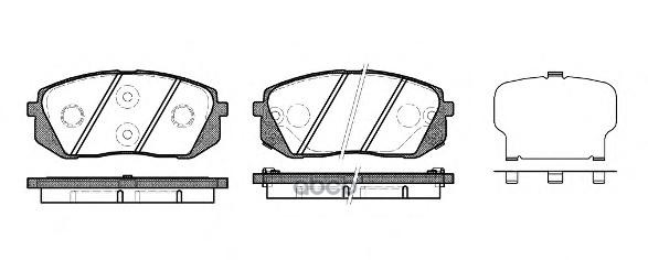 Колодки торм.диск. Hyundai i40 CW 1.6 GDi  1.7 CRDi  2.0 GDI (11-) Road house арт. 2130222
