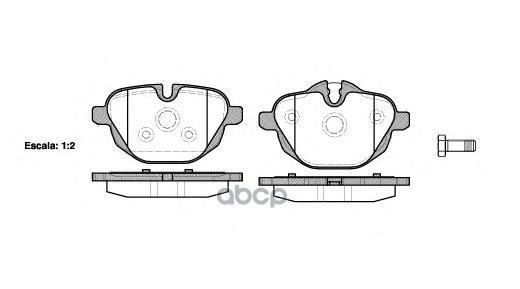 Колодки торм. диск. Bmw 5 ser. 09- Road house арт. 2142100