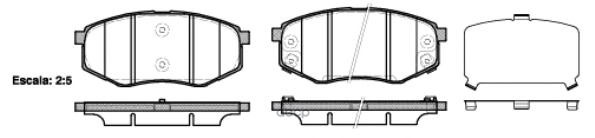 Колодки торм.диск. iX 35 2.0 Allroad  2.0  2.4 Allroad  2.0 CRDi Allroad  2.0 CDRDi Road house арт. 2142602