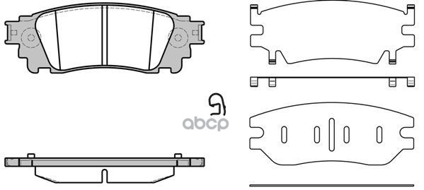 Колодки торм.диск.задн. LEXUS NX (09/14-) Road house арт. 2163600