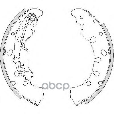 Колодки торм.бараб. Opel Corsa D Road house арт. 416100