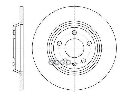 Диск Торм.задн Audi A4  A5 Road house арт. 6111200