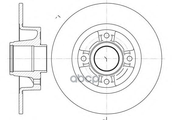 Диск Торм. Задн. Megane Ii  Clio Iii Road house арт. 675000