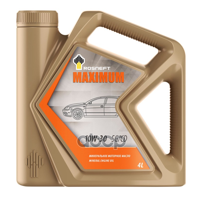 Rosneft Масло моторное Rosneft Maximum 10W-30 минеральное 4 л 40814242