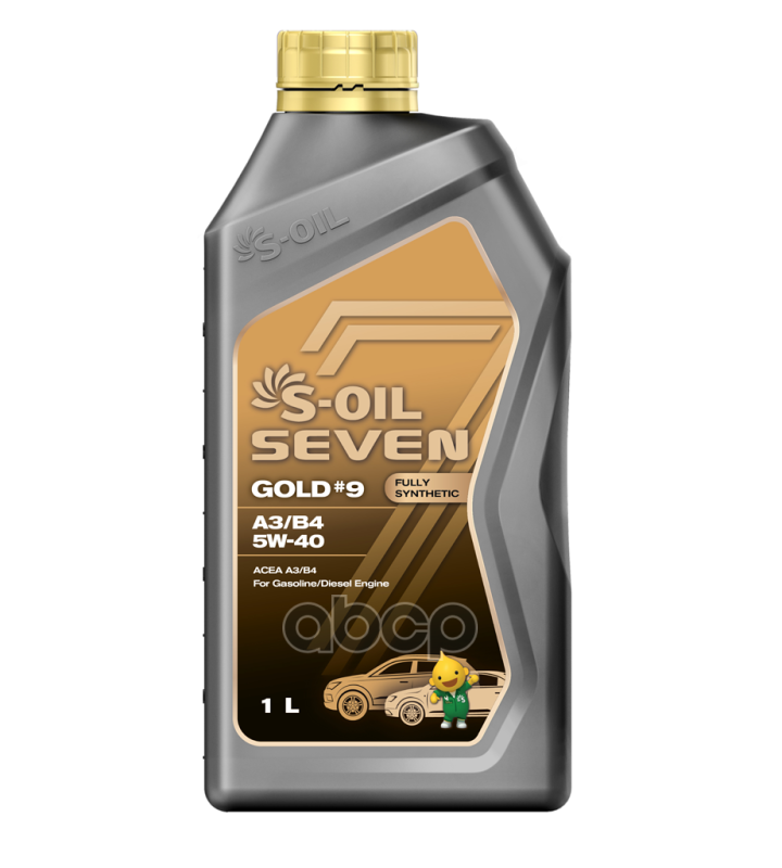 S-Oil синтетика S-OIL 7 GOLD9 A3B4 SLCF 5w-40 1л. E108221
