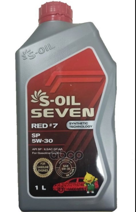 S-Oil Масло моторное синтетическое 7 RED  SP 5W-30 1л   E108299