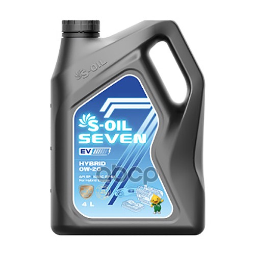 S-Oil Масло моторное 7 EV HYBRID 0w20, 4л E108724 E108724