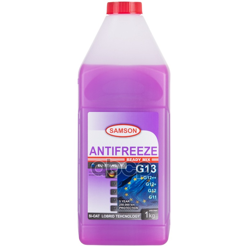Антифриз, Готовый Раствор Eu-Standard G13/G12++ Фиолетовый -37°C, 1Кг SAMSON арт. 803474