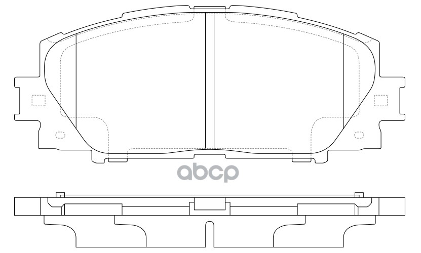 Колодки тормозные передние TOYOTA PRIUS 1.8 09-/LEXUS CT 1.8 11- BP20540 SB Nagamochi арт. BP20540