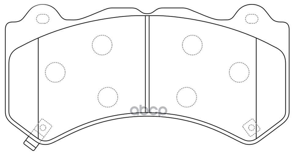Колодки тормозные передние JEEP GRAND CHEROKEE 10- BP20801 SB Nagamochi арт. BP20801