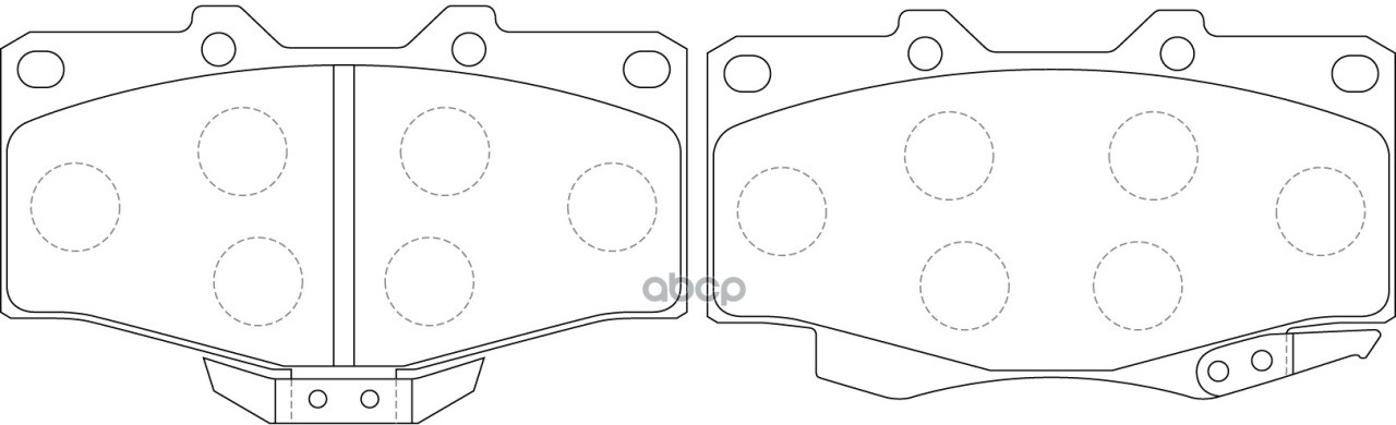 Колодки Дисковые Toyota Land Cruiser 4.2 1990 - По Toyota Hilux 2.7 1997 - 2005 Toyota Land Cruiser Prado 3.0 2000 - По Bp213...