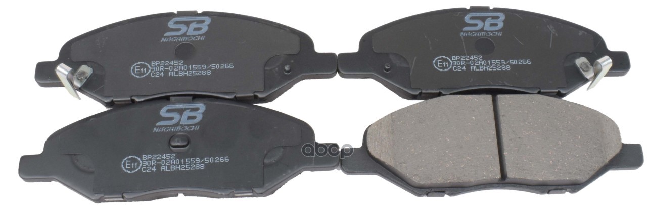 Колодки тормозные дисковые передние к-т NISSAN ALMERA 1.5 2005 - 2012  NISSAN NOTE 1.6 2006 - по нас SB Nagamochi арт. bp22452
