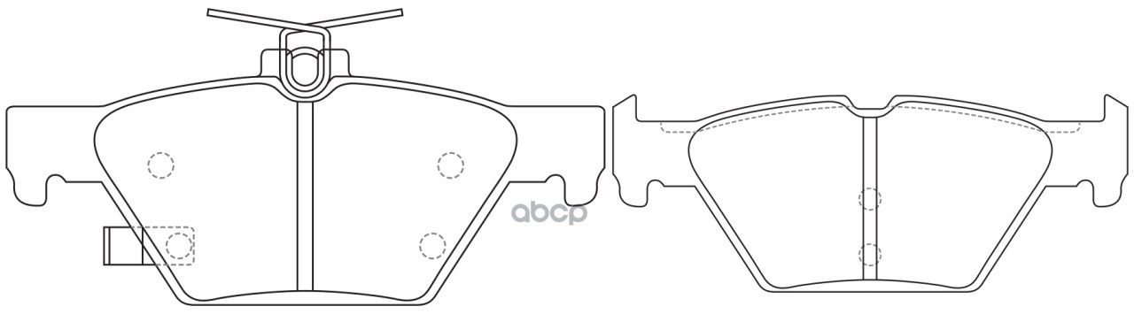 Колодки тормозные дисковые задние к-т SUBARU SB Nagamochi арт. bp27001