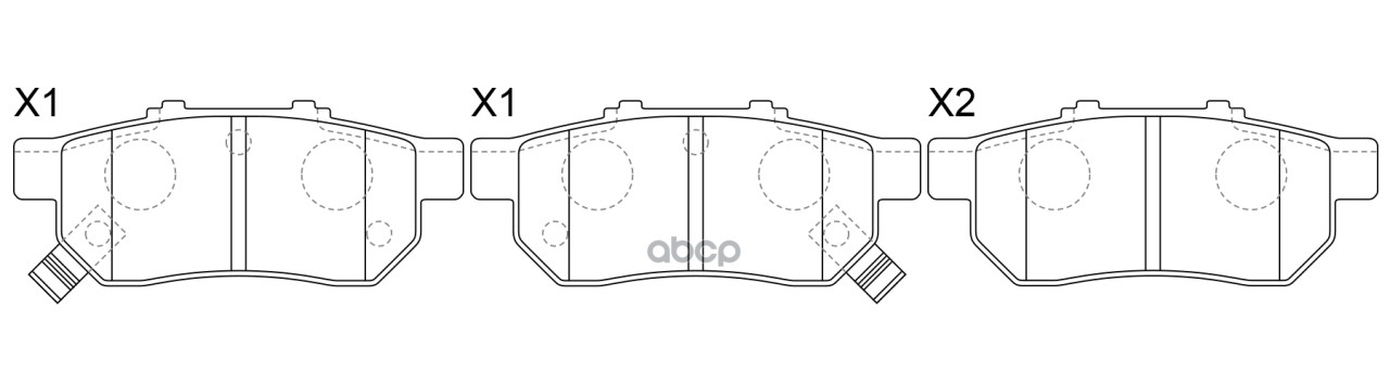 Колодки тормозные дисковые задние SB Nagamochi арт. BP28206