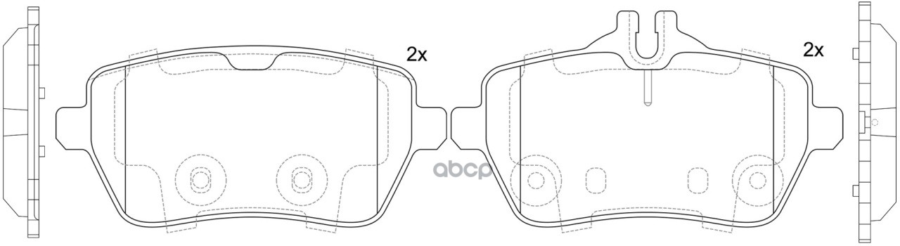 Колодки тормозные дисковые задние SB Nagamochi арт. BP31023