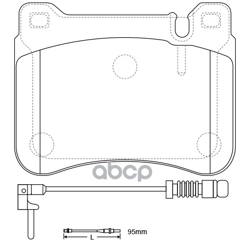Колодки тормозные дисковые передние к-т MERCEDES C 180 C 180 KOMPRESSOR C 200 C 200 KOMPRESSOR C 220 SB Nagamochi арт. bp31037w