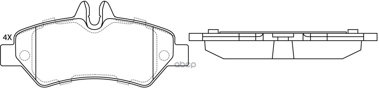 Колодки тормозные задние MERCEDES SPRINTER (906)/VOLKSWAGEN CRAFTER 06 BP31412 SB Nagamochi арт. BP31412