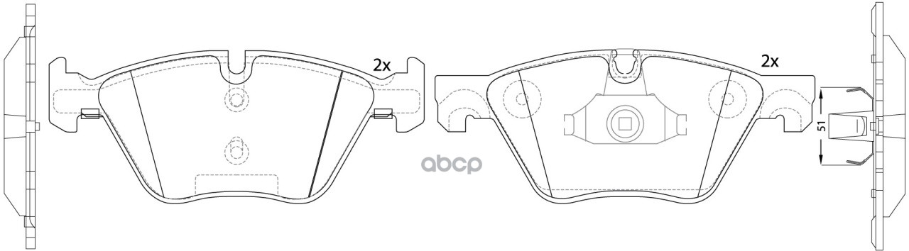Колодки тормозные передние BMW 5 F10/F11 2.0-3.0 10- BP32545 SB Nagamochi арт. BP32545