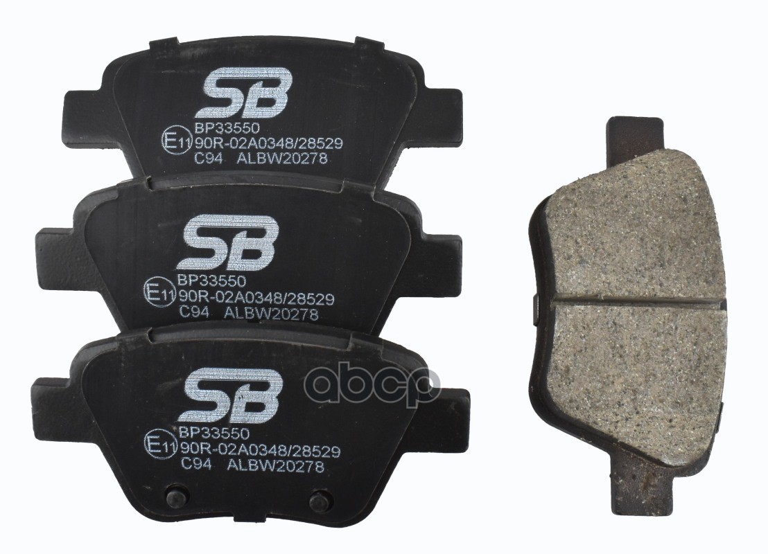 Колодки тормозные задние (VW GOLF VI, JETTA IV, SKODA OCTAVIA (1Z_)) BP33550 SB Nagamochi арт. BP33550