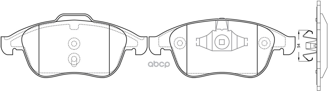 Колодки тормозные дисковые передние  к-т  RENAULT MEGANE 08- SB Nagamochi арт. bp43393