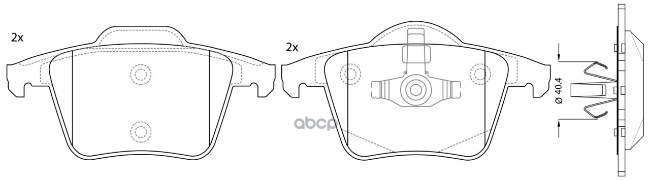 Колодки тормозные дисковые задние к-т VOLVO XC90 2.5 2002 - 2006  VOLVO XC90 2.4 2006 - 2010  VOLVO SB Nagamochi арт. bp45358