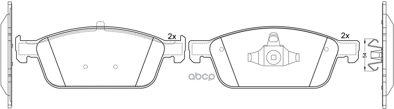 Колодки тормозные передние FORD KUGA 12-/TRANSIT CONNECT 13- BP51011 SB Nagamochi арт. BP51011