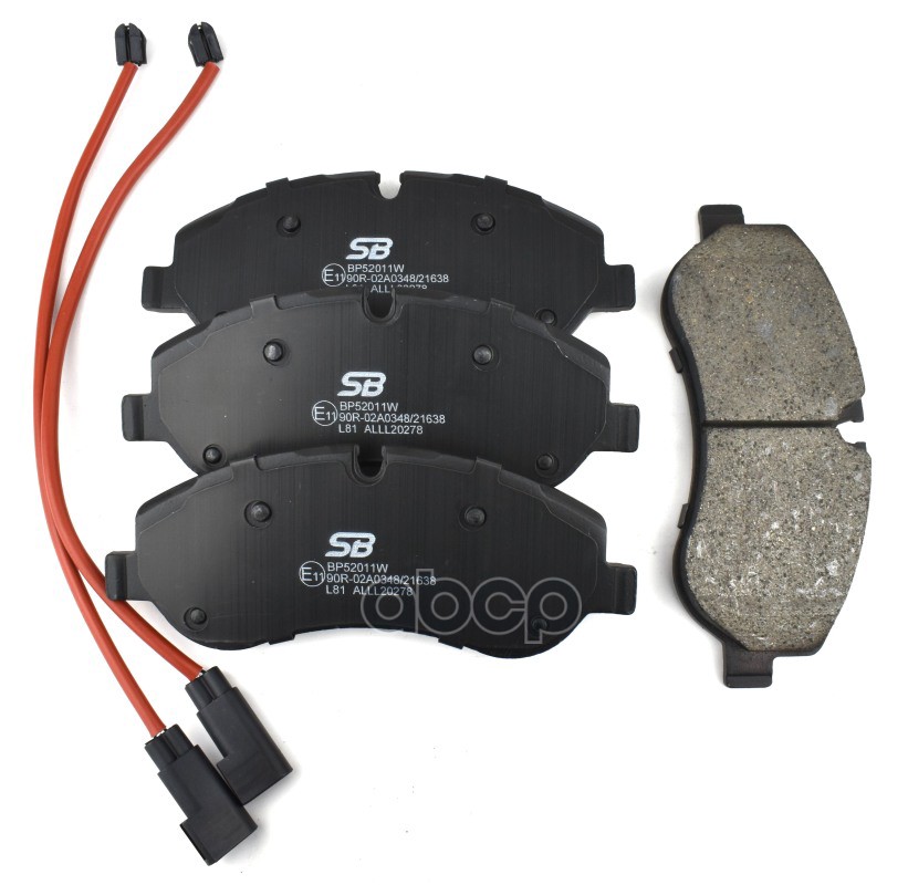 Колодки тормозные дисковые передние (с 2 датчиками износа) SB Nagamochi арт. BP52011W