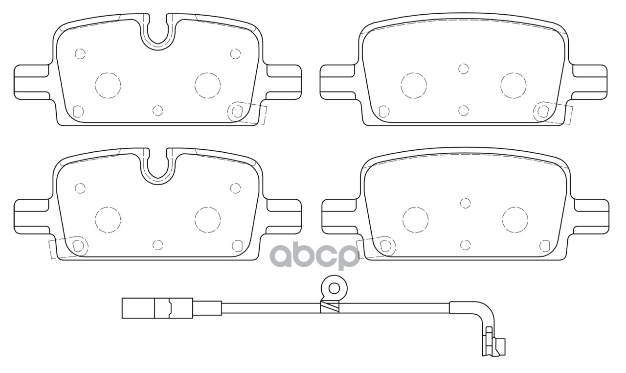 Колодки тормозные дисковые задние к-т SB Nagamochi арт. bp52026w