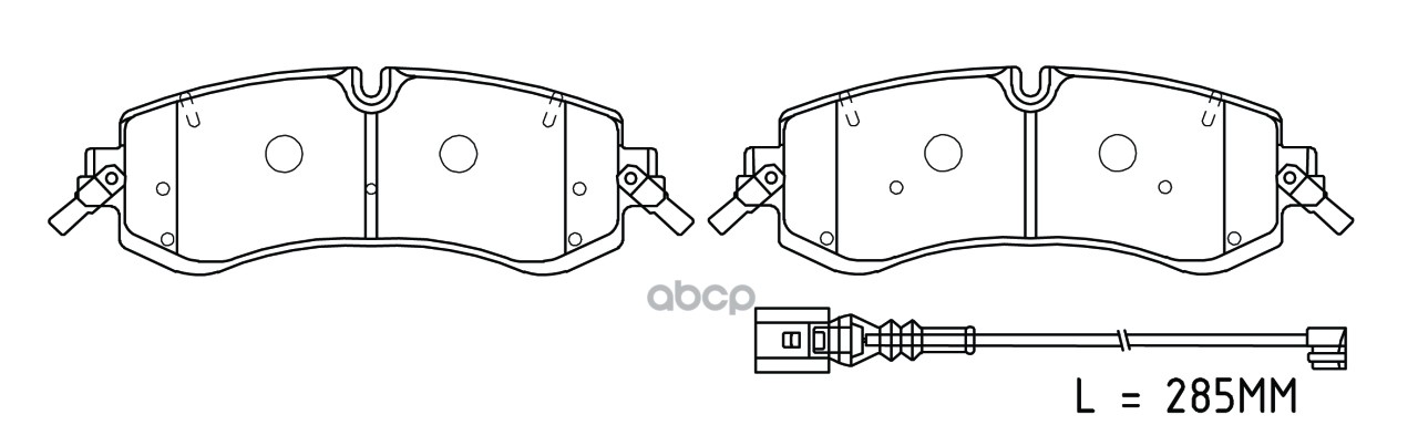 Колодки тормозные дисковые к-т Faw_Bestune T99 T99 (2019-...)/Hongqi_H9  (2020-...)/HS3  (2023-...)/ SB Nagamochi арт. bp80022w