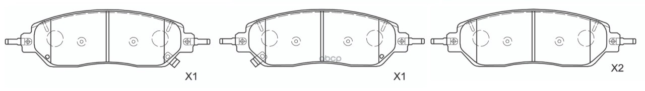 Колодки тормозные дисковые к-т Great Wall Motors_Poer (2020-…)/TANK_300 (2021-…) SB Nagamochi арт. bp80029