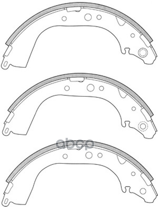 Колодки Барабанные Toyota Hilux 2.7 1997 - 2005 Toyota Hilux 2.7 2001 - 2004 Toyota Hilux 2.5 2001 - 2005 Bs21305 SB Nagamoch...