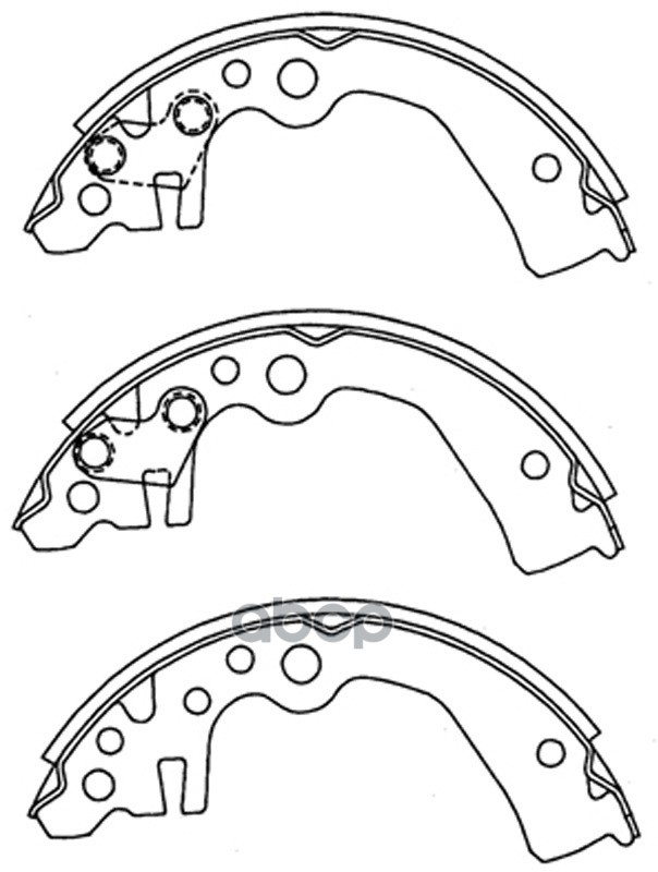 Колодки барабанные NISSAN Note 1.5L E11 05-/ March 1.4L BK12 02-08, 1.2L AK12 02-09, 1.0L K12 02-03 BS22261 SB Nagamochi арт....