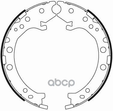 Колодки тормозные барабанные задние к-т HONDA CR-V 2.4 2009 - по наст. время  HONDA CR-V 2.4 2007 - SB Nagamochi арт. bs28003