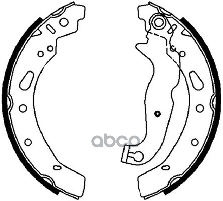 Колодки тормозные барабанные задние к-т MAZDA DEMIO 1.3 2007 - 2015  MAZDA 2 1.5 2007 - 2015  FORD F SB Nagamochi арт. bs51630