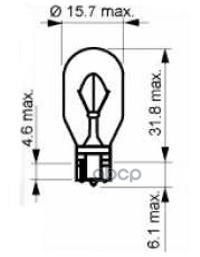 Лампа Накаливания W16w Long Life 12V 16W W2 1X9 5D (Цена За Упаковку 10 Шт) SCT арт. 202402
