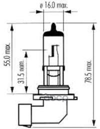 Лампа накаливания HB4 White 12V 51W P22d SCT арт. 202594