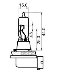 Лампа накаливания H9 White 12V 65W PGJ 19-5 SCT арт. 202983