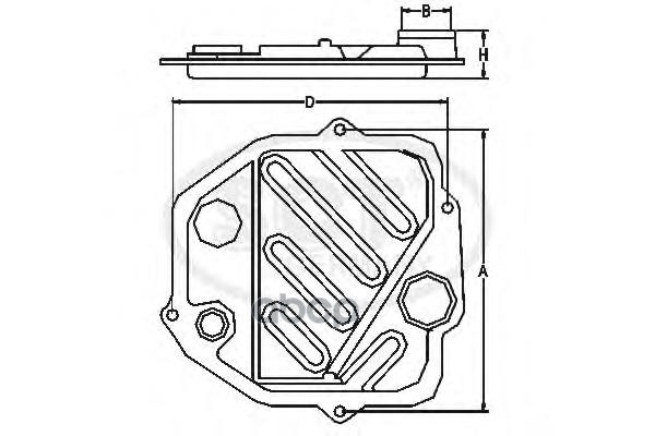 Фильтр АКПП MB 190(W201) W202/W124/W210 SCT арт. sg1004