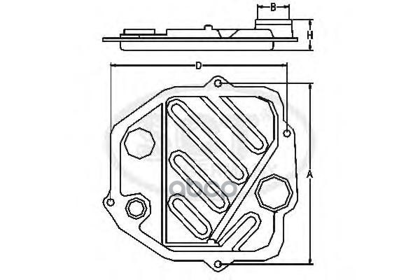 Фильтр Акпп Mb W124/W210/W140 SCT арт. sg1005