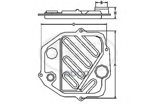 Фильтр АКПП BMW 3 E90/5 E60/7 E66/X3 E83/X5 E70/X6 E71 SCT арт. sg1065