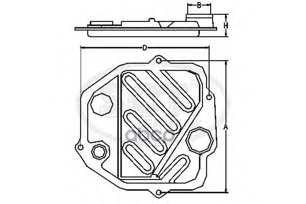 Фильтр АКПП TOYOTA LAND CRUISER 90/100/120/150 SCT арт. sg1070