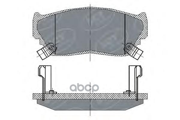колод. торм.задн. MAZDA FAMILIA -99/NISSAN 100NX/MARCH/PRESE SCT арт. sp135