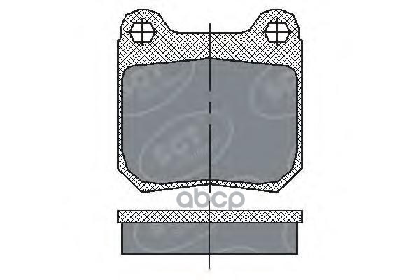 Колод. Торм.перед. Opel Vectra B 2.5 V6/Omega B 2.2/2.6 V6/3 SCT арт. sp162