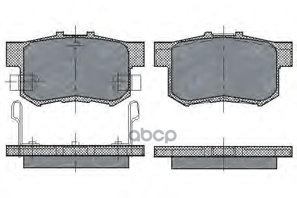 колод. торм.перед. SUZ SX4 06-/SWIFT 05-/HONDA ACCORD 03-/CI SCT арт. sp168